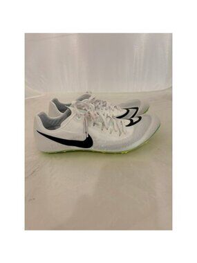 Nike zoom ja fly 4 white bright spruce men’s track spikes size 8 DR2741 102